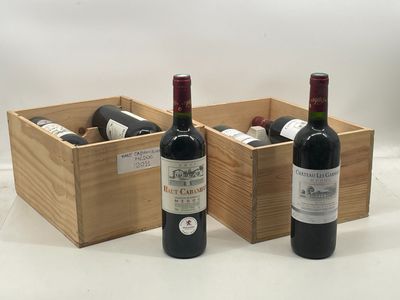 12 bouteilles 6 bts ; Château LES GABRIAUX 2009 et 6 bts : H…