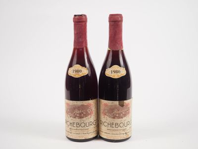 deux bouteilles de vin rouge posées l'une à côté de l'autre sur une surface blanche