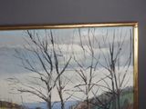 a picture of a painting on the wall of a room