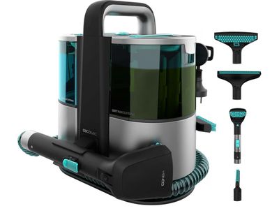 an image of a vacuum cleaner with a brush and attachments