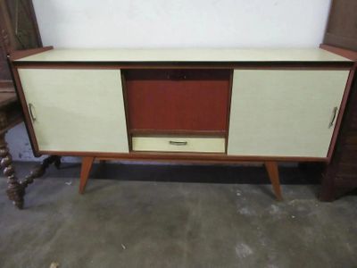 333.55 - Enfilade EN Formica Design A Pietement Compas Dans …