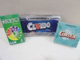 a box of candy and a box of chewing on a table