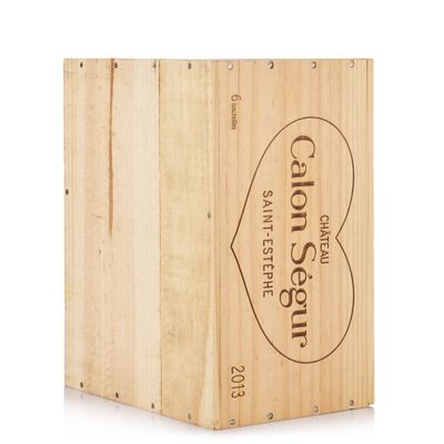 a wooden box with a logo on it