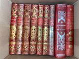 a box full of books that are sitting in a box
