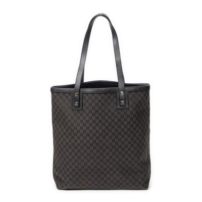 guccissi tote bag in black