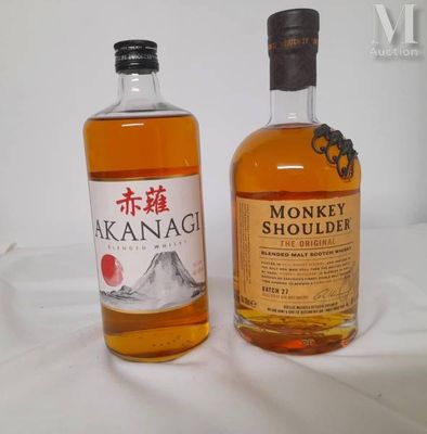 two bottles of monkey shoulderer and monkey shoulderer whisky