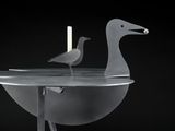 a bird that is sitting on top of a table