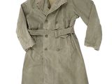 an image of a trench coat is shown on a white background