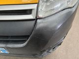 a close up of the front bumper of a car