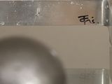 a close up of a metal object with the word f5 on it