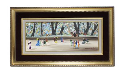 Claude TABET (1924-1979) : Le parc. - Photo 1