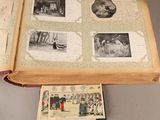 an open book with pictures of people and pictures on it