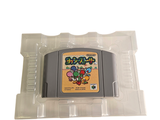 a nintendo game in a plastic case on a white surface