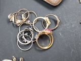 a lot of rings that are sitting on a table