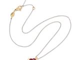 un gros plan d'un collier avec un cœur suspendu à une chaîne