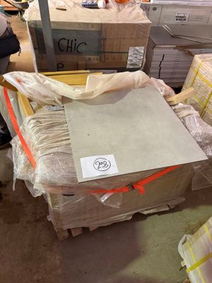 a large box sitting on top of a pallet in a warehouse