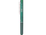 the pen is green and has a metal tip