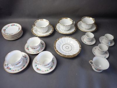 Lot de porcelaine de Paris (usure)