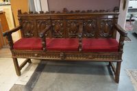 magnifique banc de couvent du XVIIIe siècle - chêne - style …