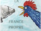 une illustration représentant un coq et un cochon sur la couverture d'un livre