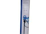 a box with a blue handle and a black handle
