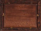 a picture of a picture of a wooden frame on a wall