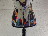 a mannequin with a picture of a woman ' s face on it