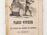 un vieux livre français avec l'image d'un homme sur une charrette