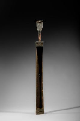 Tanzanie, Harpe, bois, H. 78 cm - l.