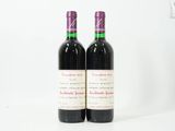 deux bouteilles de vin posées l'une à côté de l'autre sur une surface blanche