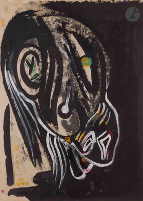 une image représentant un tableau d'une femme portant un foulard