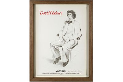 HOCKNEY DAVID (° 1937) affiche litho pour l'expo 'Artcurial'…