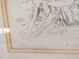 un dessin représentant une femme assise sur un banc
