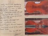an image of a piece of paper with a picture of a violin on it