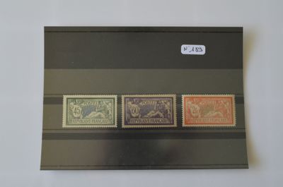 Un lot de 3 timbres de France N°143-144-145, neufs sans char…