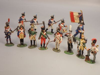Figurines d'artistes - Empire - 54 mm, 13 soldats.