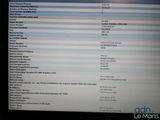 a computer screen displaying a list of items on it