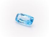 a blue topazte gems on a white background