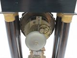 a clock that is sitting on top of a table