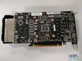 a close up of a video card on a white surface