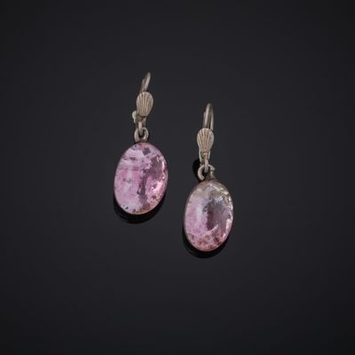 Jacques GAUTIER (1924-2004). Paire de pendants d'oreille en …
