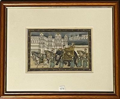 Gouache aquarelle et feuille d'or.