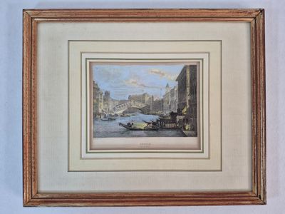 Adolphe ROUARGUE (1810-c.1870), d'après. Venise, Vue du Rial…