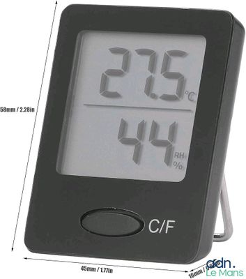 a digital clock that is sitting on top of a stand
