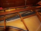 a close up view of the inside of a piano