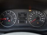 a close up of the dashboard of a car with the gauges on