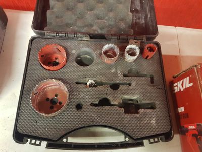 the tools are in the case on the table ready to be used