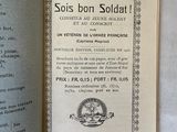 an open book with a picture of a soldier on it
