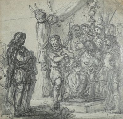 ANONYME fin XIXe siècle, Vercingétorix déposant les armes de… - Photo 1