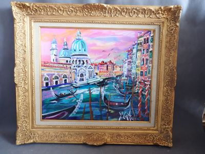 Yvon GRAC (1945), école de Nice, sur le grand canal à Venise…